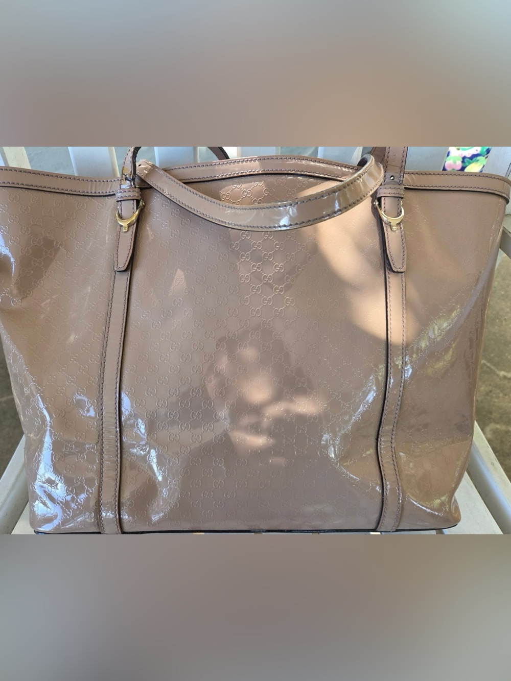 Gucci Microguccissima Nice Tote in a classic blush pink/nude